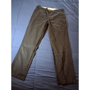 George Chino Pants Mens Size 34x30 Black‎ Cotton Straight Leg